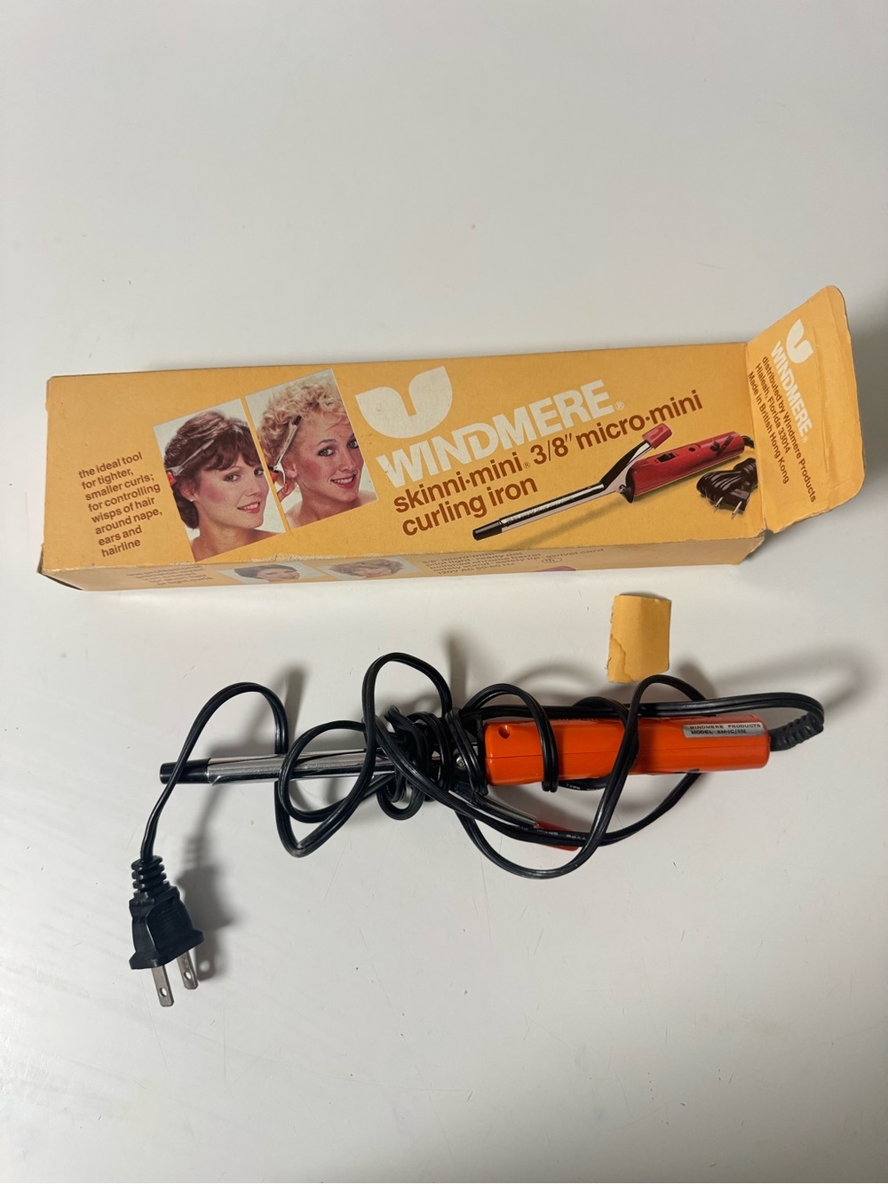 Windmere Orange Micro-Mini 3/8" Curling Iron